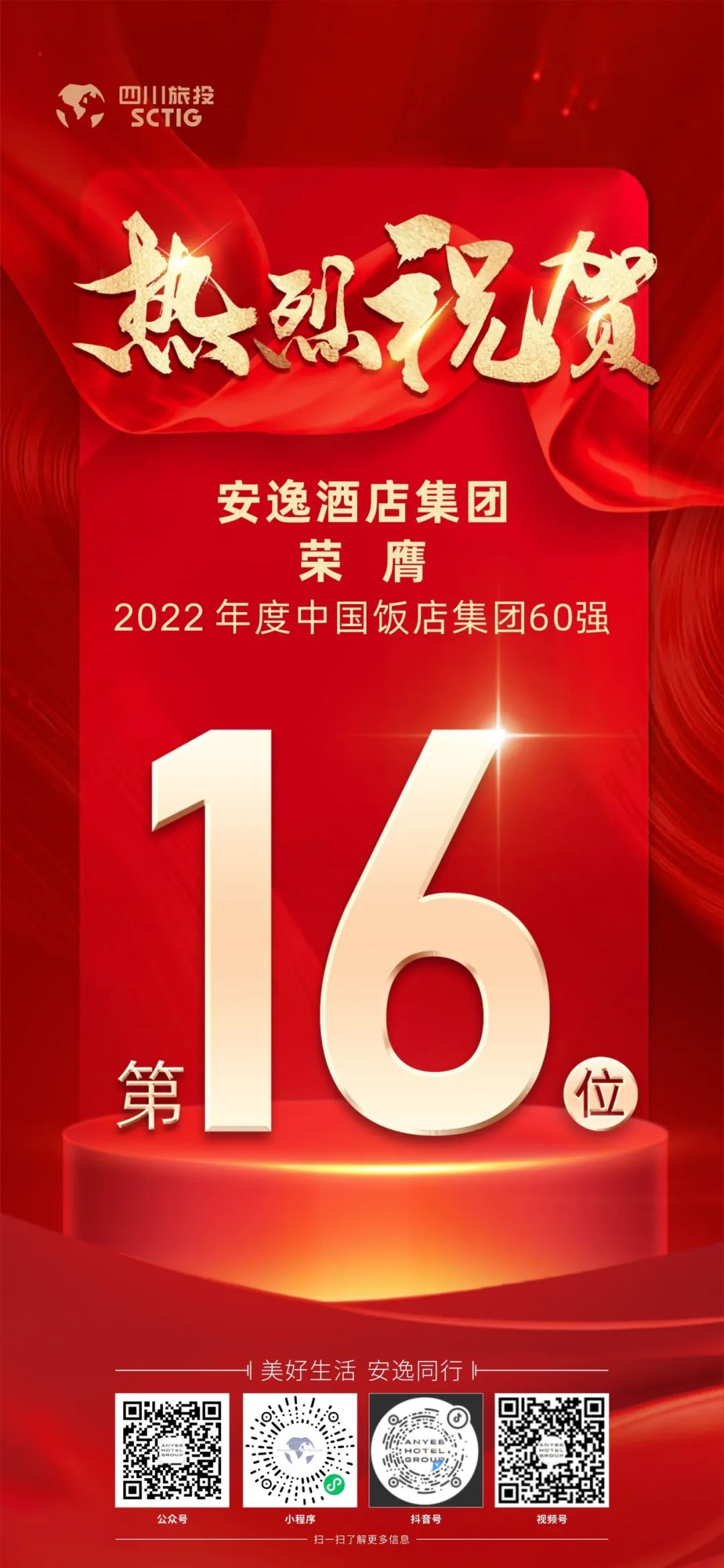 四川兴发娱乐集团荣膺“2022年度中国饭店集团60强”